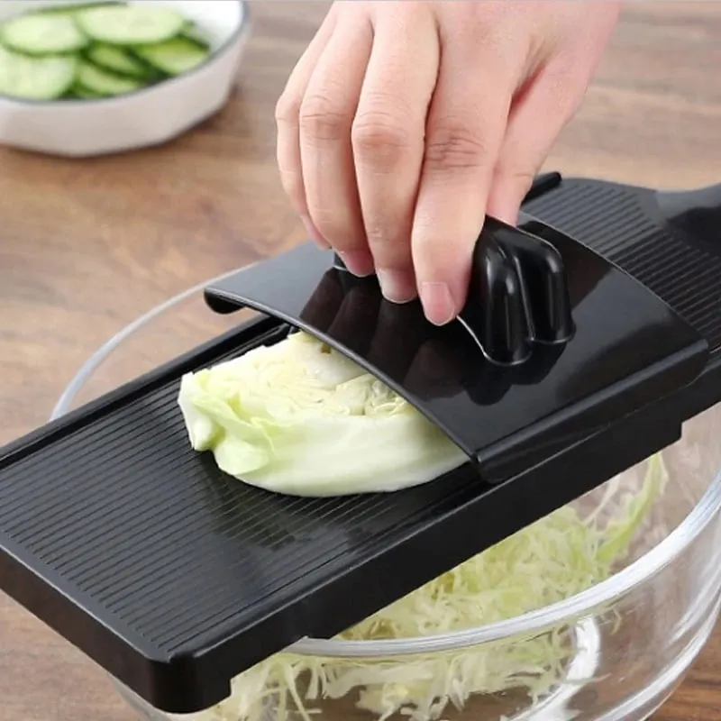 Trituradora de repollo multifuncional, rallador Manual de rebanador de verduras y alimentos para ensaladas, patatas, pepino, repollo morado, utensilio de cocina — image 3
