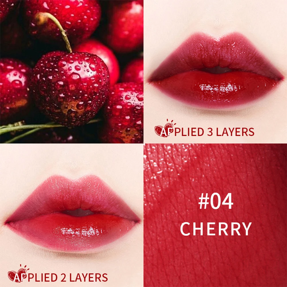 ลิปกลอส Tint แต่งหน้า Cheek Tint Blush Moisturizing Mirror Liquid ลิปสติก Waterproof Long Lasting Lip Glaze เครื่องสำอางค์