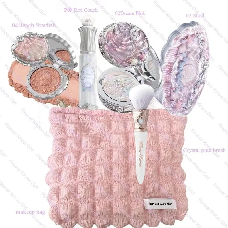 Flower Knows Shell's Jewel Collection Kit per il trucco Palette viso professionale completa, Blush, Ombretto, Crema per labbra, Illuminante, Set di balsami — image 12