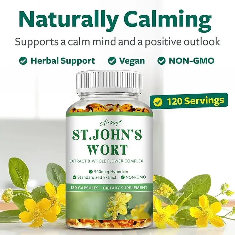 St. John's Wort - Relaxation Supplement That Helps Soothe The Nervous System Relieve Stress Improve Mood and Regulate Sleep — image 6