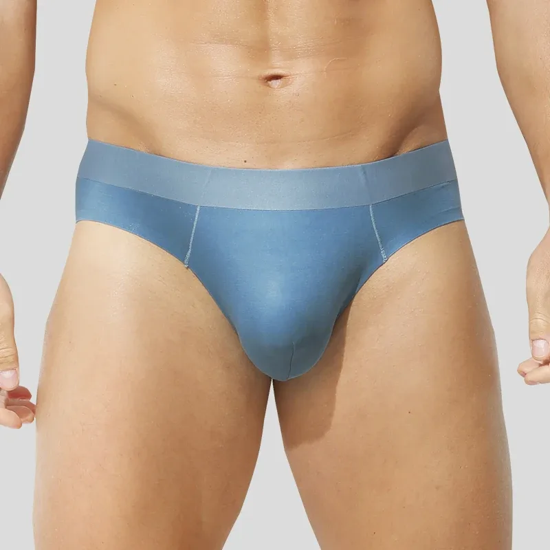 2PCS men's underwear, men's triangle underpants, seamless antibacterial, triangular breathable shorts — image 11