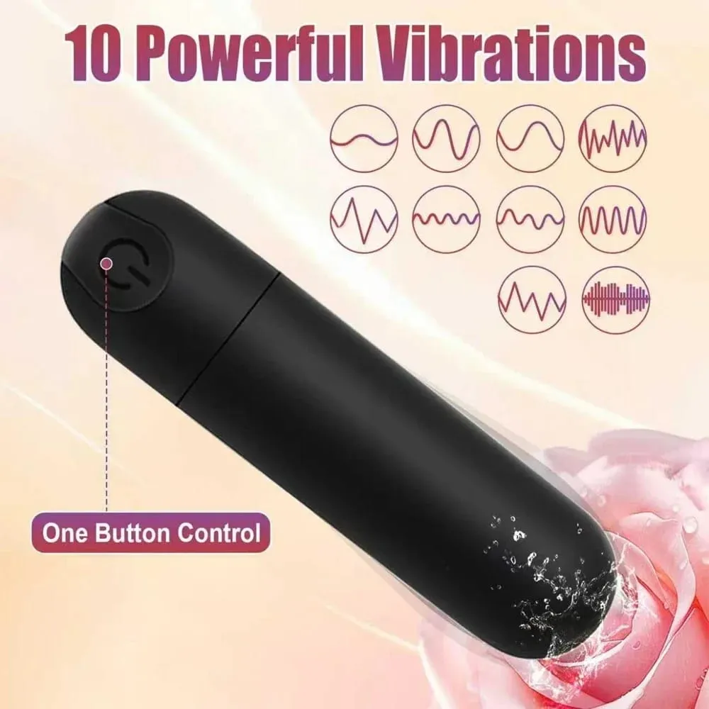 Penggetar Peluru Mini 10 Kelajuan Kuat untuk Kelentit Wanita G Spot Stimulator Palam Dubur Pengurut Faraj Barangan Dewasa Mainan Seks — image 5