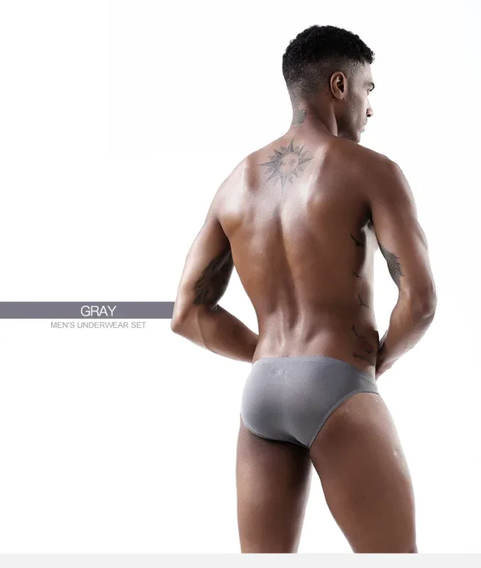 2 pezzi mutande da uomo in seta di ghiaccio traspirante sexy sottile U convesso trasparente un pezzo pantaloncini a triangolo a vita bassa testa — image 11