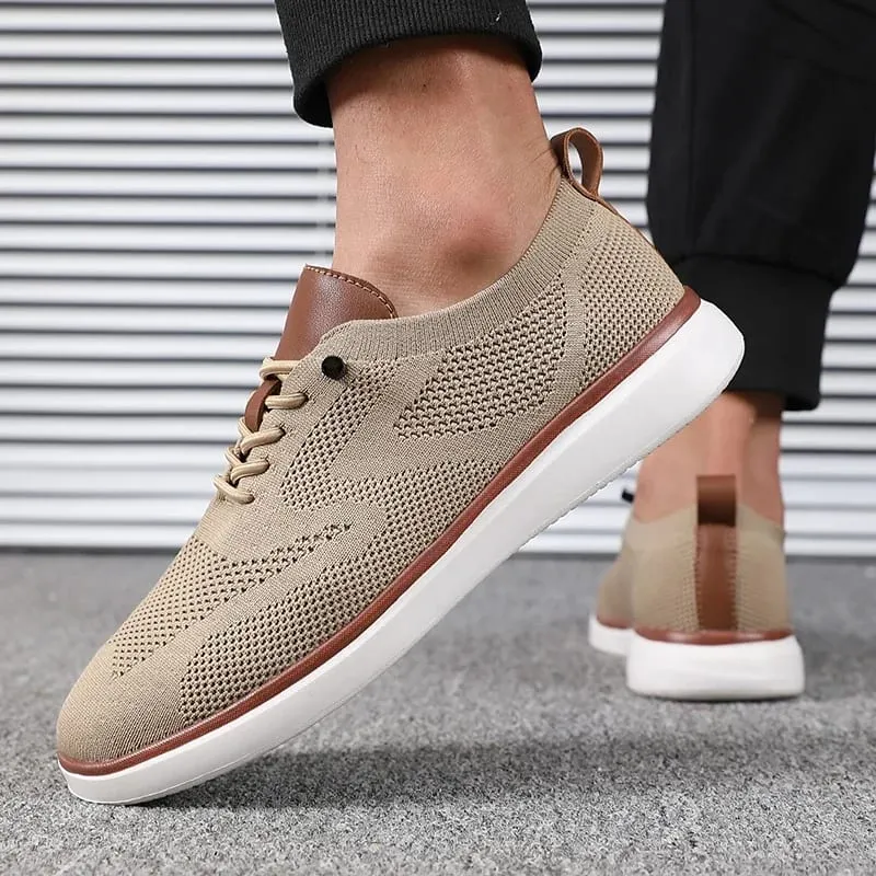 Le scarpe leggere da uomo in maglia, comode per tutto il giorno, hanno scarpe da passeggio dalla vestibilità eccellente, adatte per scarpe da trekking da indossare ogni giorno — image 5