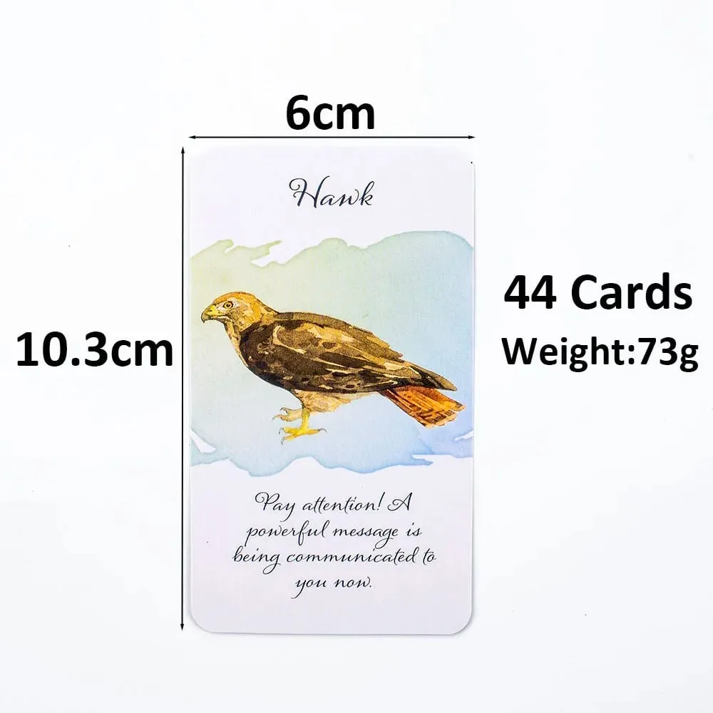 Divine Feather Messenger 44 karty Oracle English Visions Divination Edition 10,3 x 6 cm Talia z przewodnikiem w formacie PDF do gier planszowych i