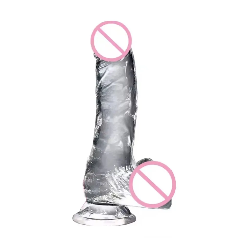 3 dimensioni realistico gelatina dildo con ventosa grosso cazzo masturbatore femminile stimolatore clitorideo giocattoli del sesso lesbico per le donne — image 1