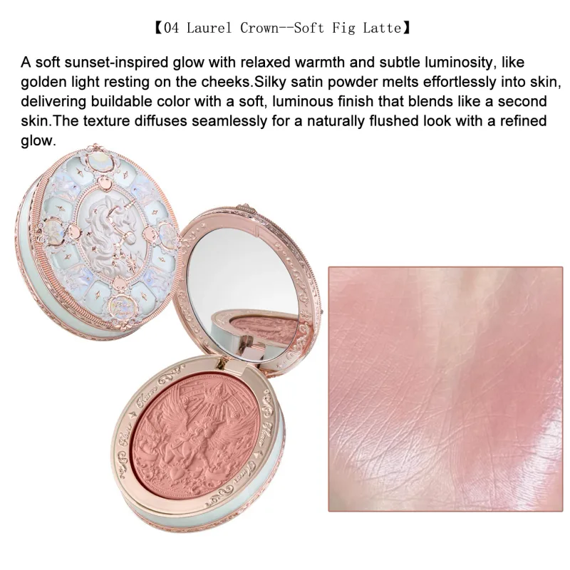 Flower Knows Knight Unicorn Set trucco Ombretto Blush Rossetto Cipria in polvere Kit di bellezza Fantasy Princess a lunga durata Cosmetici — image 4