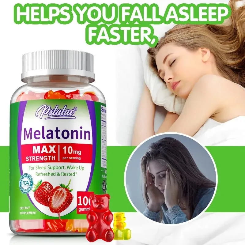 Melatonin Gummy - Aids Sleep Improves Insomnia Regulates Biological Clock Improves Immunity Adult Health Products — image 2