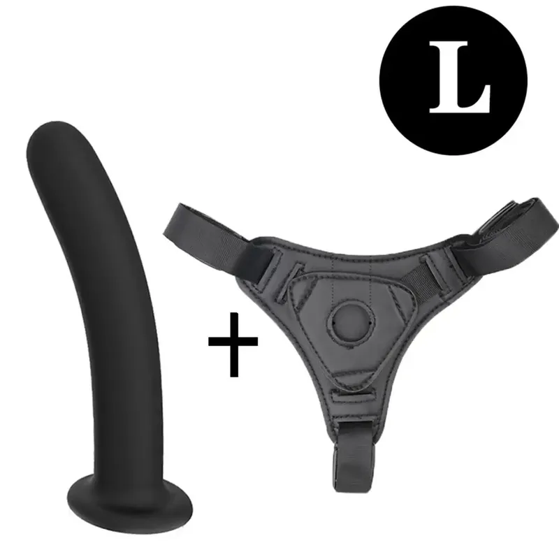 Verstellbares Silikon-Umschnalldildo-Geschirr-Set, S, M, L, Größen, realistische Penishöschen für Frauen, lesbische Paare, G-Punkt, Anal, Vaginal — image 9