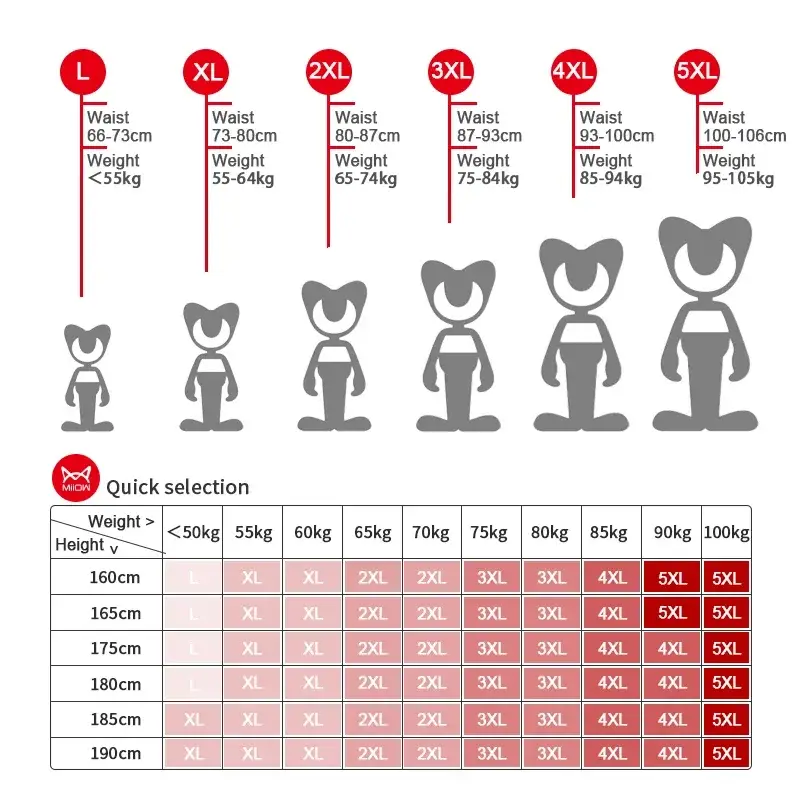 MiiOW 3Pcs Ice Silk Men Underwear Mens Underpants Graphene Antibacterial Crotch Men's Panties Breathable Man Boxers Briefs L-5XL — image 15