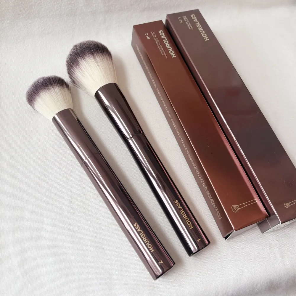 แปรงแต่งหน้านาฬิกาทราย Face Large Powder Blush Foundation Contour Highlight Blending Retractable Kabuki เครื่องสำอางค์แปรงเครื่องมือ — image 2