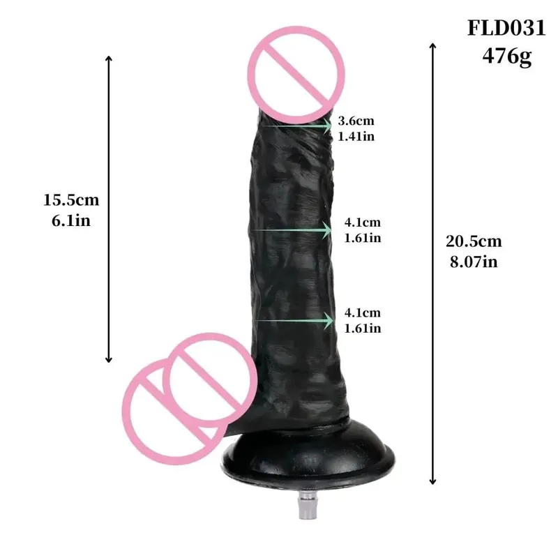 Machine sexuelle gros godes noirs connecteur rapide masturbation vibrateur godes réalistes pour femmes accessoires jouet sexuel pour adultes — image 18