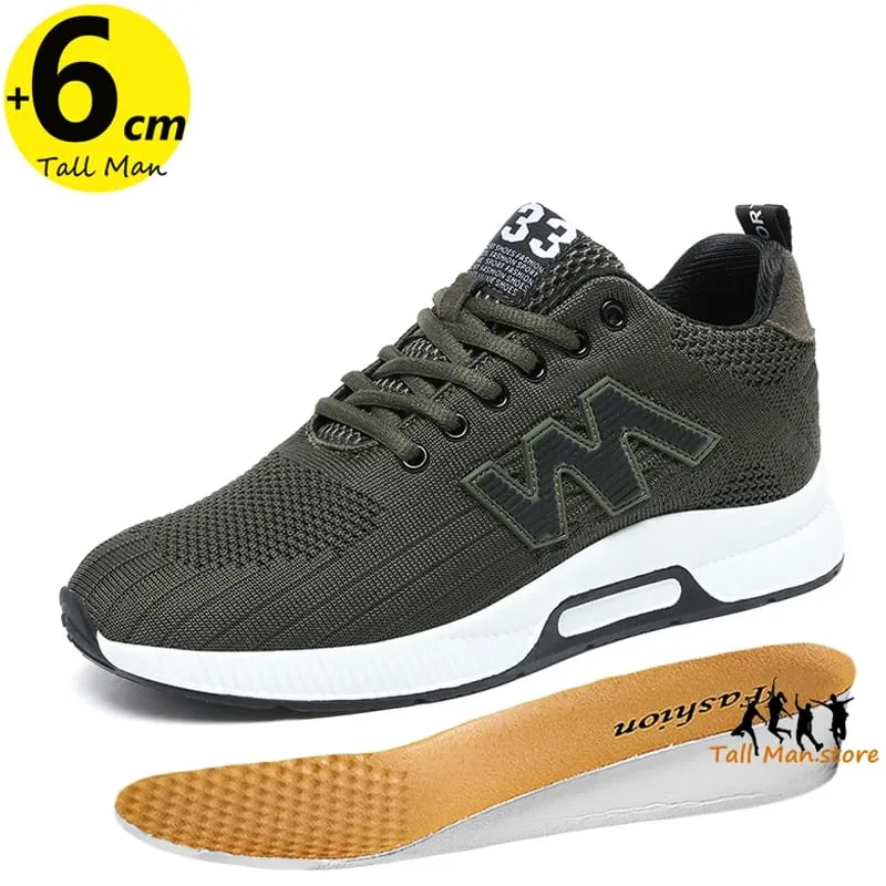 Klobige Turnschuhe für Herren, Aufzug, Höhenerhöhung, Einlegesohle, 6 cm, Sport, Übergröße 37–46 — image 10