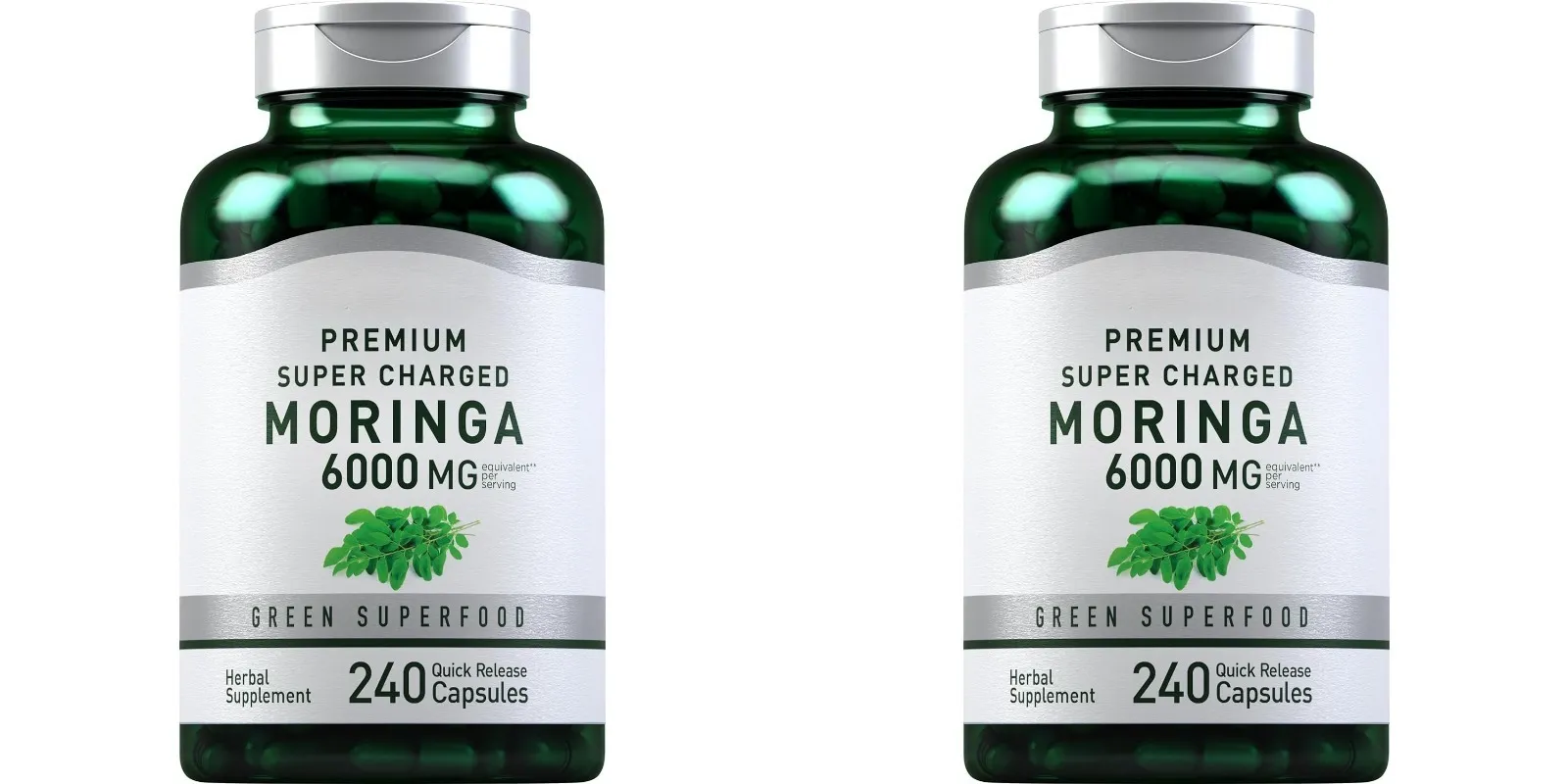 Moringa Oleifera-Ergänzungsmittel, 6000 mg konzentrierter Blattextrakt, unterstützt die allgemeine Gesundheit und das Wohlbefinden, gentechnikfrei, 240 Kapseln für Erwachsene