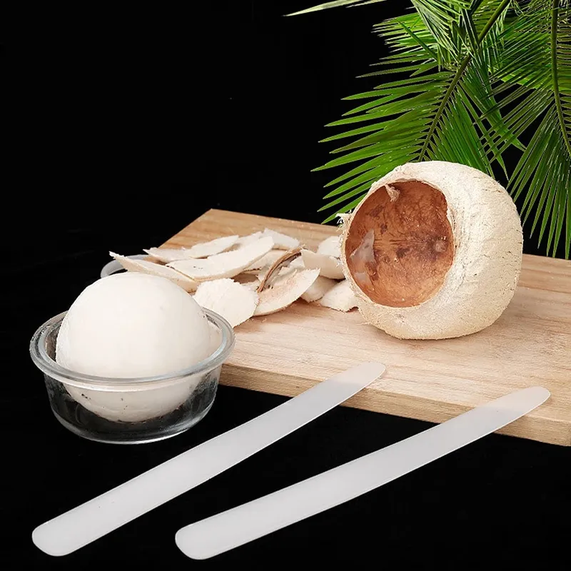 1/2PCS Penyingkiran Daging Kelapa Pisau Lembut Pembuka Alat Kelapa Plastik Alat Dapur Pembuka Kelapa Pemegang Kuat Mudah Mudah — image 8