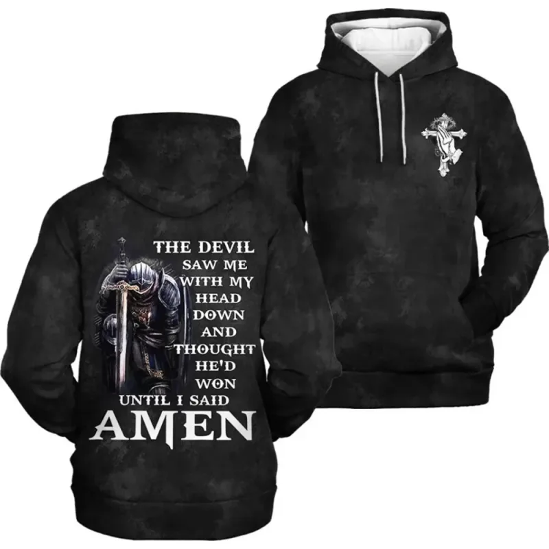 2025 primavera y otoño Dios Jesús gráfico jerseys Animal León 3d impreso sudaderas con capucha deportes Casual diario sudaderas Unisex — image 12