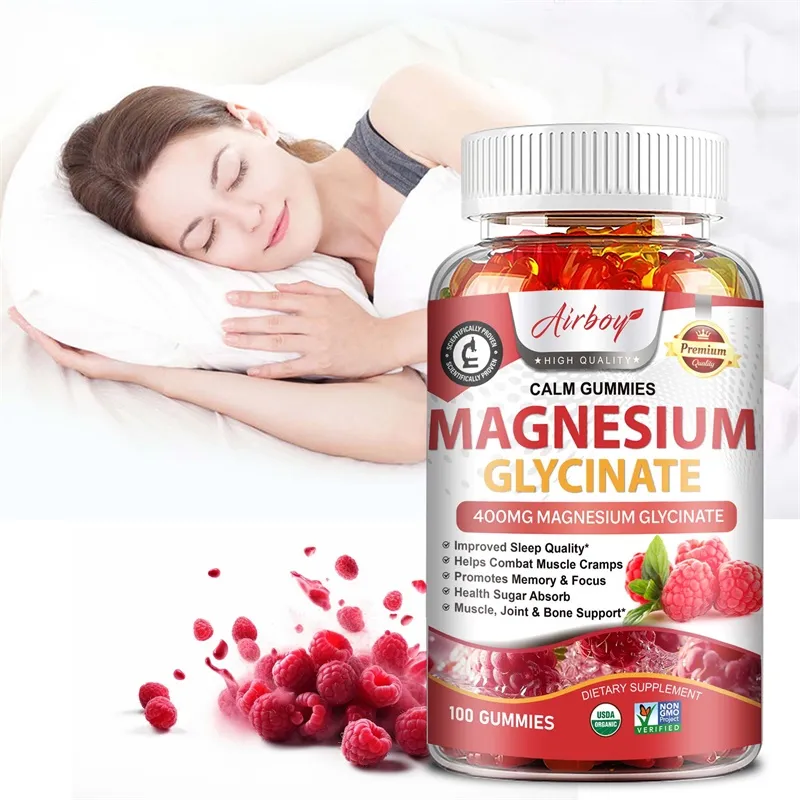 Magnesium Glycinate Gummies - Calm Relieves Stress Promotes Sleep Support Memory Concentration & Muscle Spasms — image 1