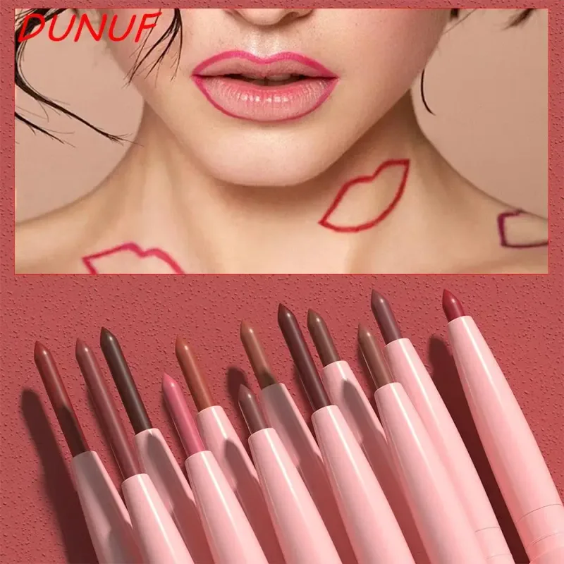 12 สี Matte Lip Liner ดินสอชุดกันน้ำ Smudge Proof Long Lasting มังสวิรัติโหดร้ายฟรีลิปสติกแต่งหน้าชุด — image 3