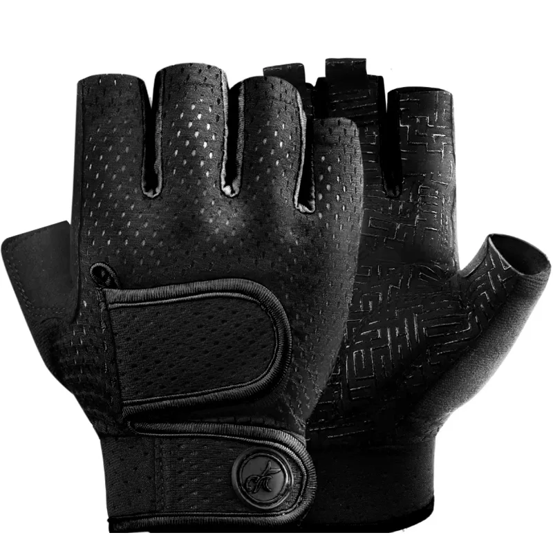 Guanti da palestra Traspiranti Antiscivolo Pull Up Allenamento Yoga Body-building Esercizio Fitness Allenamento Guanti per sollevamento pesi Uomo — image 8