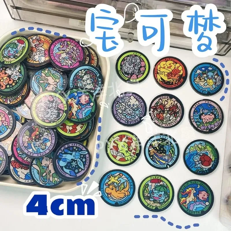 4 ซม.Pokemon อะคริลิครอบชิ้น DIY สูงน่ารักการ์ตูนอุปกรณ์ต่อพ่วง Unmaterial Handmade Pp คลิปอุปกรณ์เสริม Pikachu — image 1