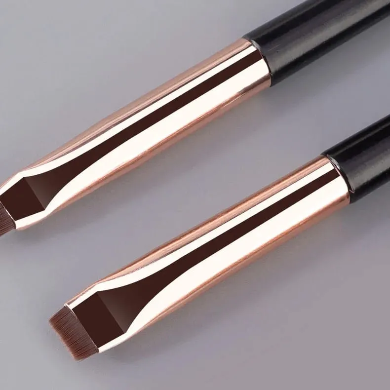 3 ชิ้น/เซ็ตใบมีดแปรงอายไลเนอร์แปรงคิ้วแบบพกพาแบน Fine Eye Liner Brow Contour แปรงแต่งหน้าแปรงแต่งหน้าชุด — image 4