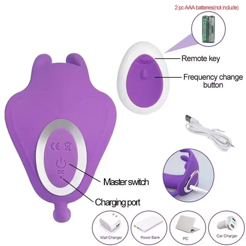 Wearable Dildo Women Vibrator Remote Control Panties Egg G-Spot Massager Vagina Nipple Oral Stimulator Female Sex Toy — image 5