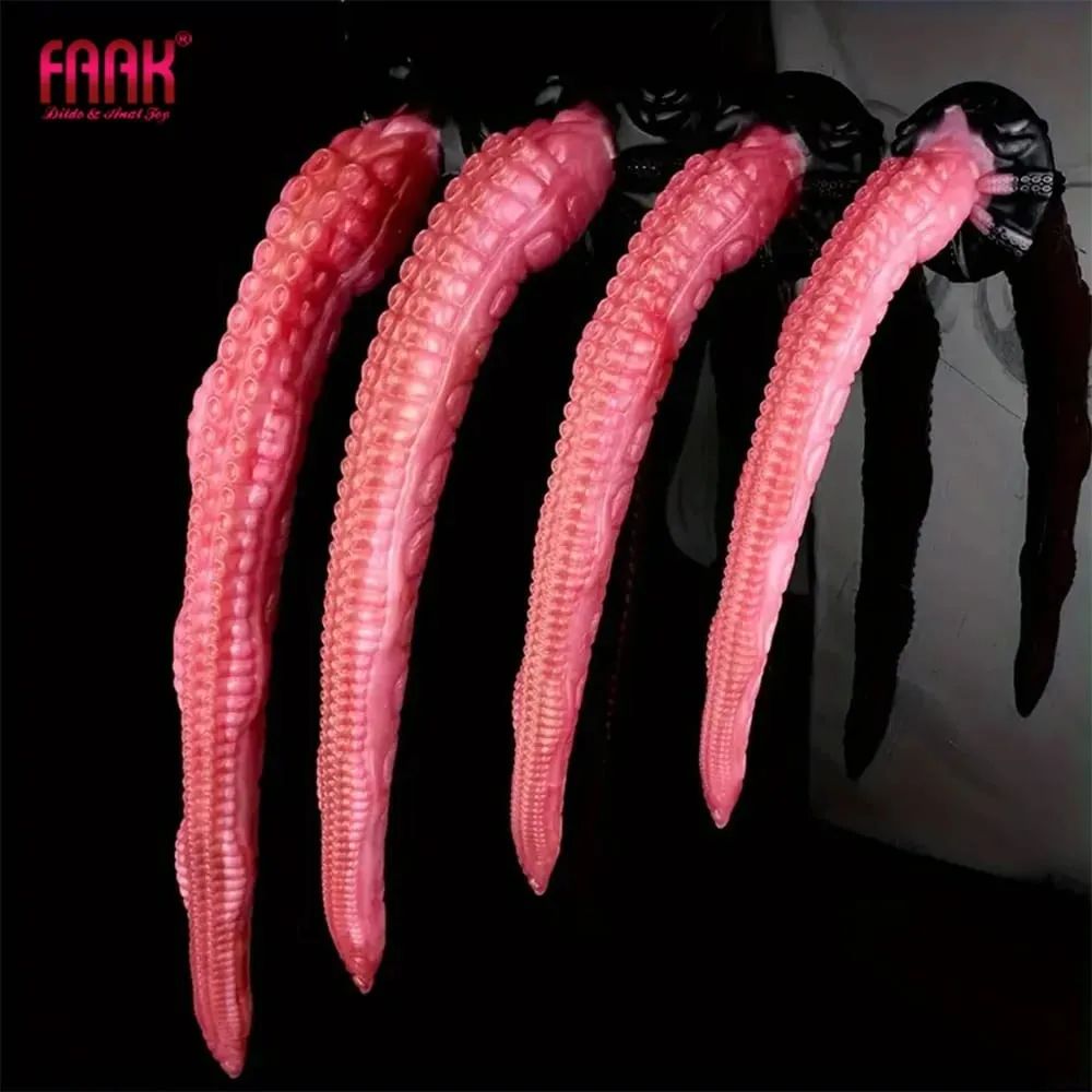 65cm 긴 엉덩이 플러그 흡입 컵 S M L XL XXL 판타지 문어 다리 딜도 라구 딜도 항문 구슬 5 크기 여성을위한 섹스 토이 남자 — image 1