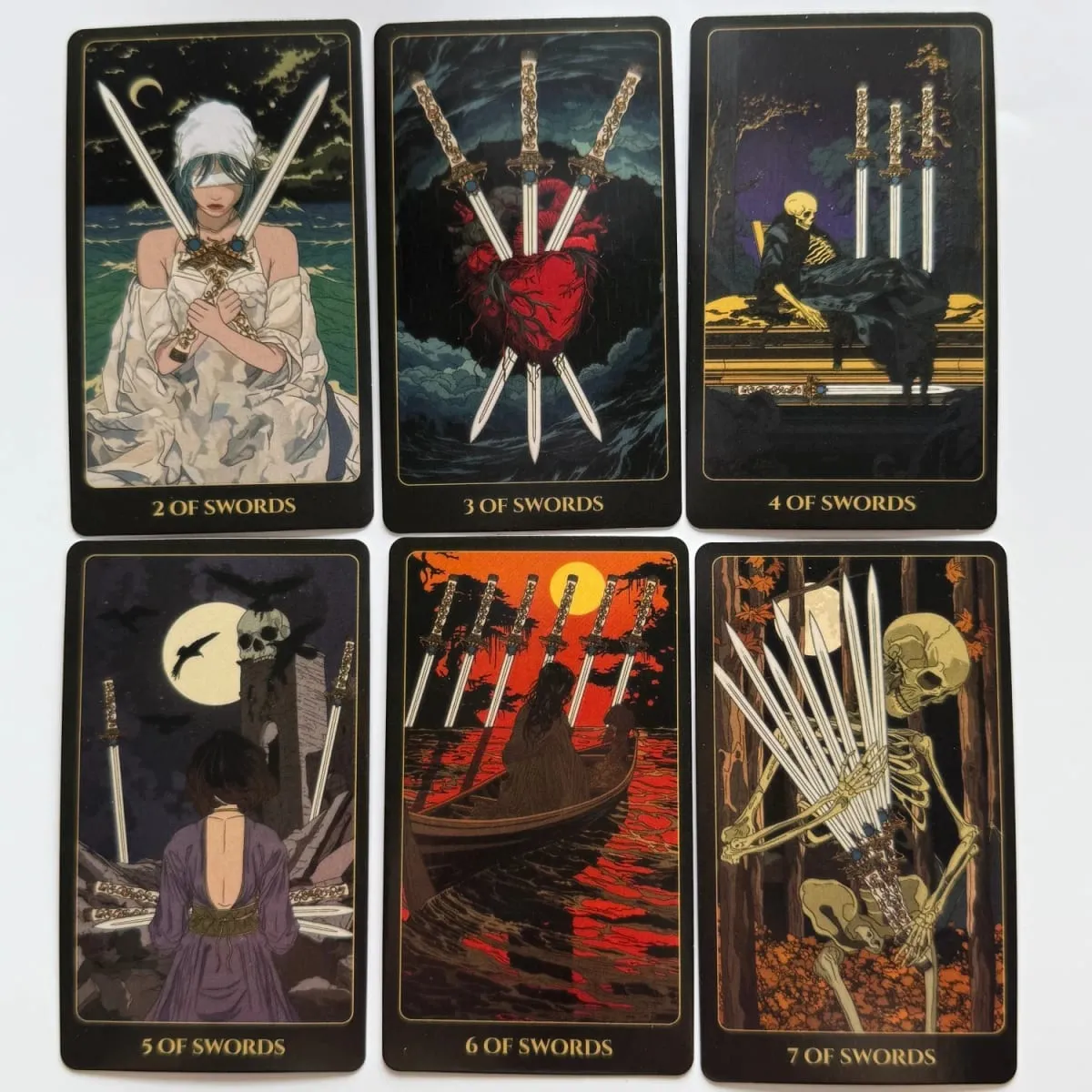 Ukiyo Tarotkarten, englische Visionen, 78 Deck-Brettspiele — image 2