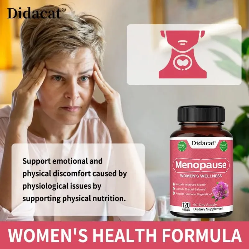 Kapsułki łagodzące menopauzę Wspomagają kontrolę wagi Poprawiają metabolizm Suplementy poprawiające nastrój Antystresowe zmęczenie i niepokój — image 6