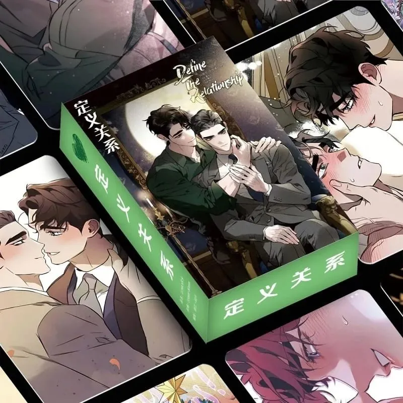 55 Pz/set Definisci La Relazione Manhwa Carte Fotografiche Personaggio Maschile Laser Lomo BL Manga per Ventole Regalo da Collezione — image 2