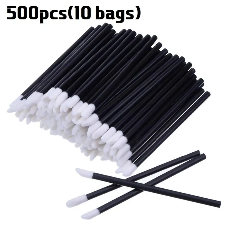 BULK 50/500/2000PCS แปรงทาปาก Professional Applicators ขายส่งลิปสติก Wands ผู้หญิง Lip GLOSS แปรง Make up TOOL อุปกรณ์เสริม — image 10