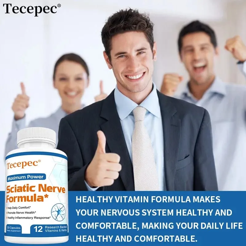Iskias Health Support - Ischias Relief Supplement Vitamin B Complex - Nerve Health Anti-inflammatorisk og nervestøtte formel — image 5