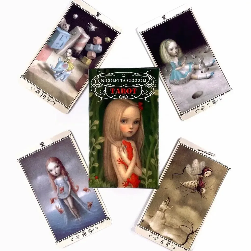 10.3*6 ซม.Nicoletta Ceccoli Tarot Deck ตาราง Gam ทำนายดวงชะตา 78 ชิ้นการ์ด — image 2
