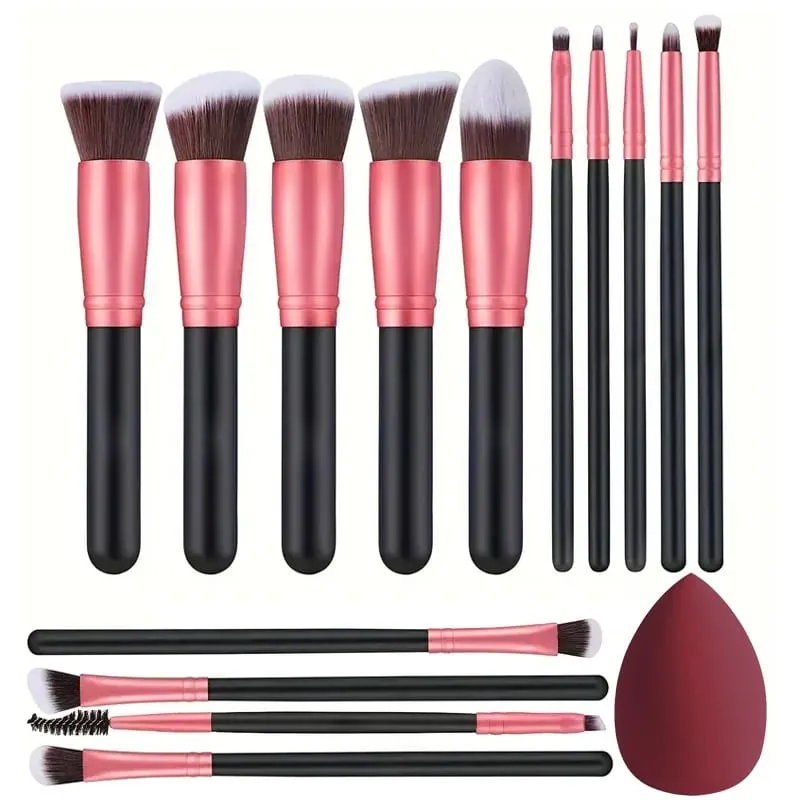 Profesional 3/14/16 Buah Set Kuas Makeup Lembut Berbulu Eye Shadow Foundation Concealer Blending Kuas Blush On Alat Kecantikan Wanita — image 18