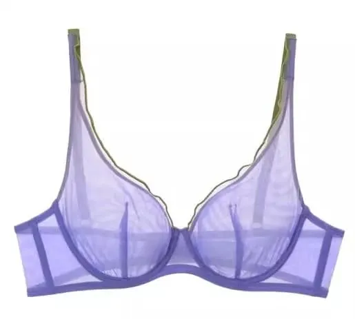 Minimizer 브래지어 플러스 사이즈 Underwire 프랑스 스타일 삼각형 컵 섹시한 메쉬 란제리 세트 지원 32-40 MOYISU 섹시한 브래지어 세트 BC — image 20