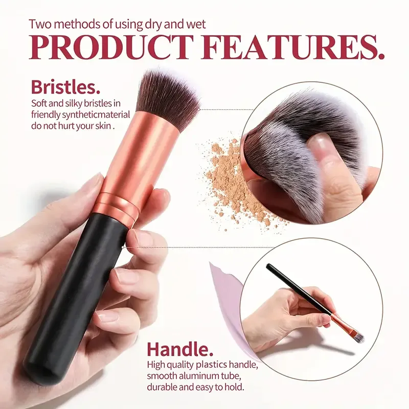 Professiona 14 STK Makeup Børster Sæt Soft Fluffy Foundation Blush Powder Øjenskygge Kabuki Blending Kvinde Kosmetik Skønhedsværktøj — image 2