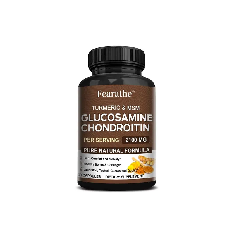 Glucosamin Chondroitin MSM Kapsler 2100mg Støtte ledmobilitet Brusk Fleksibilitet Sundhed Ryg- og knækomfort — image 8