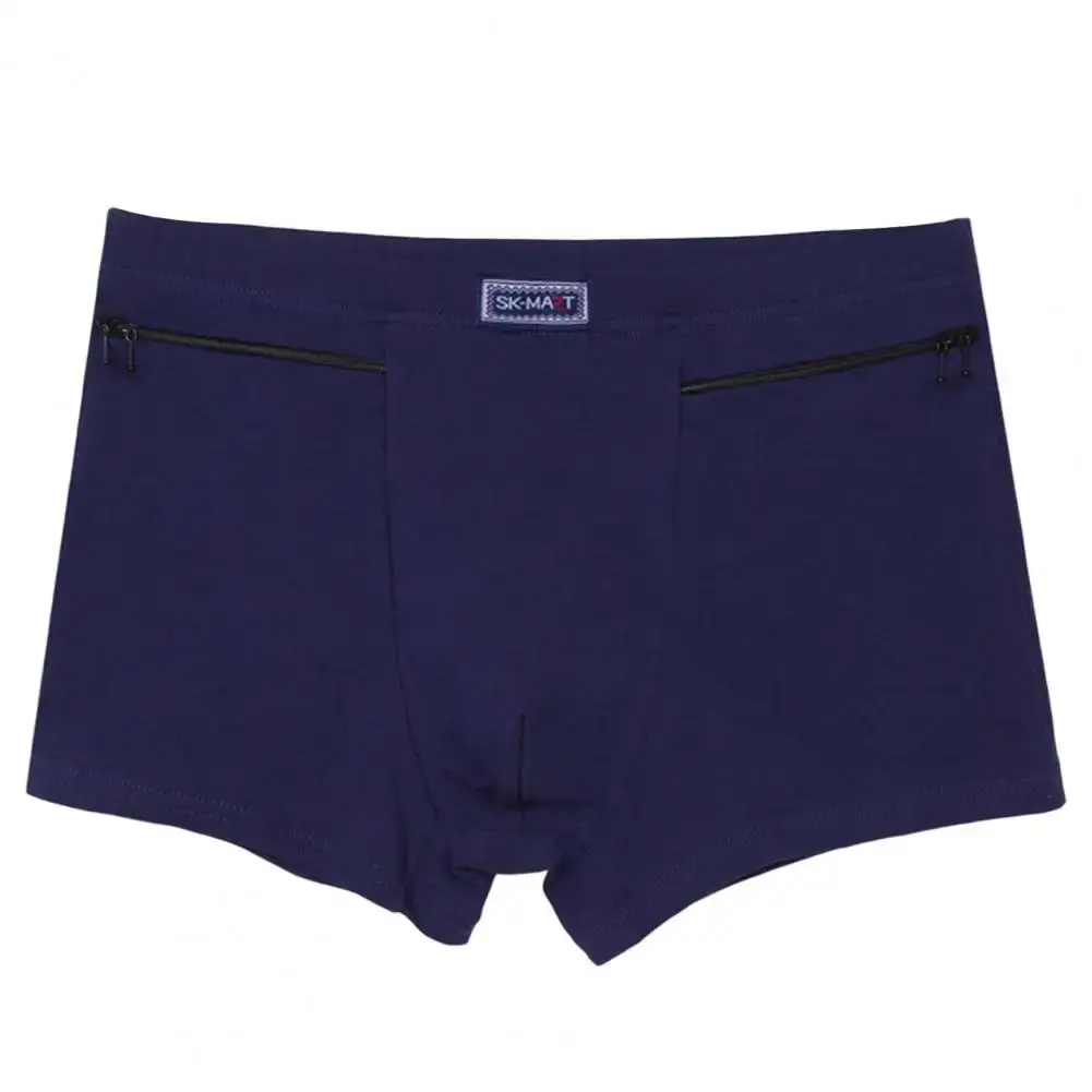 Tasche da uomo Slip antifurto Boxer Mutandine elastiche senza cuciture Tinta unita U-Bump Pantaloncini maschili Mutande Abbigliamento quotidiano — image 1