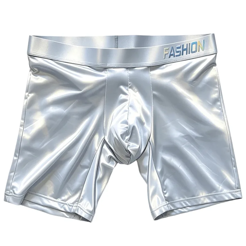 Herren-Unterwäsche, Boxer, Mann, solide, schlanke Eisseide, verlängertes Bein, Boxershorts, Ropa, mittlere Taille, Sporthöschen, männliche Unterhose