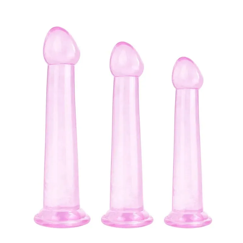 Dildo realistico trasparente Forte ventosa senza vibratore Masturbatore per donne Pene realistico anale Giocattoli del sesso per le donne Sex Shop 18 — image 6