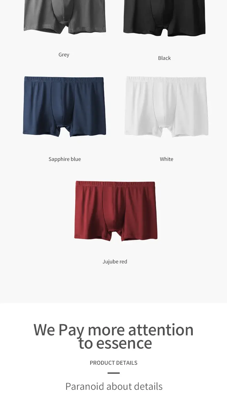 3-Pack Men's Pure Cotton Underwear Men's Summer Large Size Breathable Sports Boxer Briefs Thin Cotton Boys' Boxer Briefs — image 11