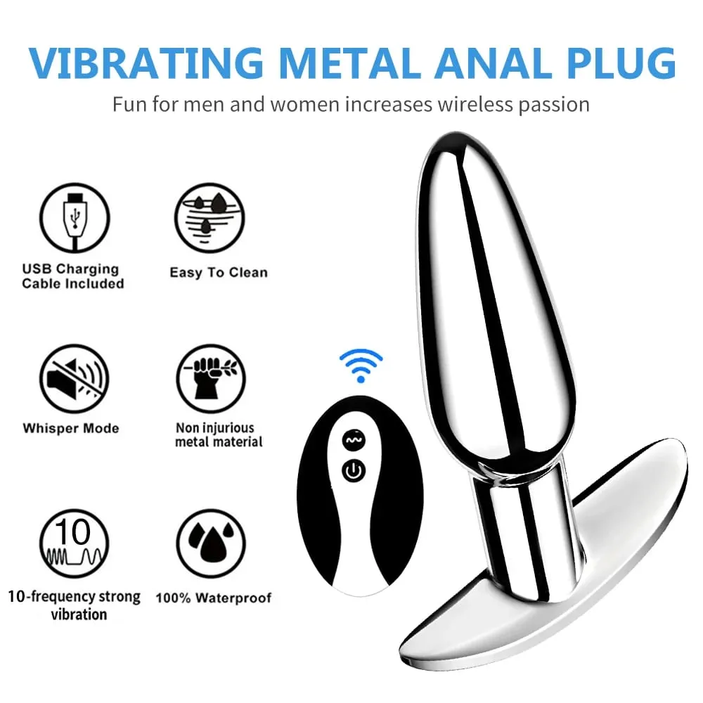 Anal Plug Mit Push 10 Vibration Modi Anal Spielzeug Für Männer Prostata Massager Sex Spielzeug Mit Fernbedienung Vibrator Anal spielzeug für 18