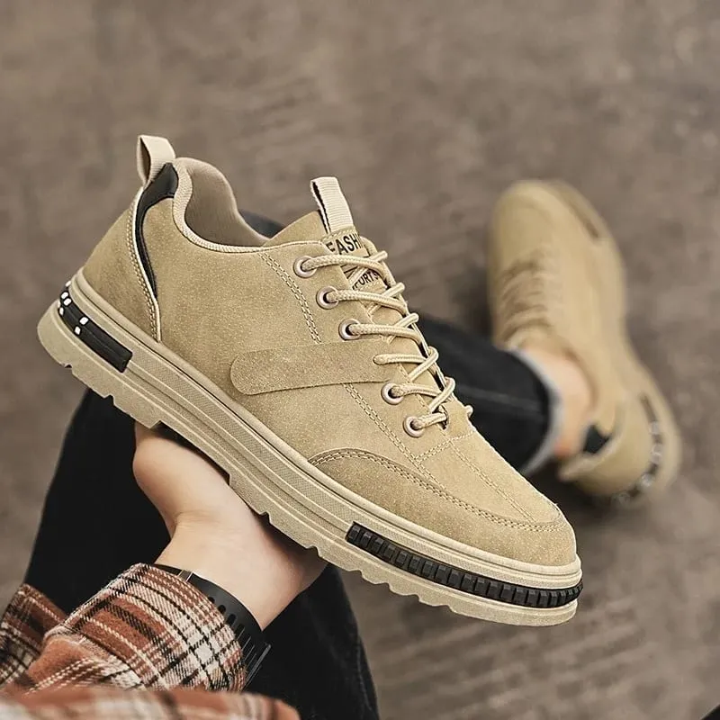 Men's Vulcanized Shoes Winter Casual Sneakers Comfortable Work Shoes for Men Breathable Soft Sole Safety Shoes Men Work Footwear