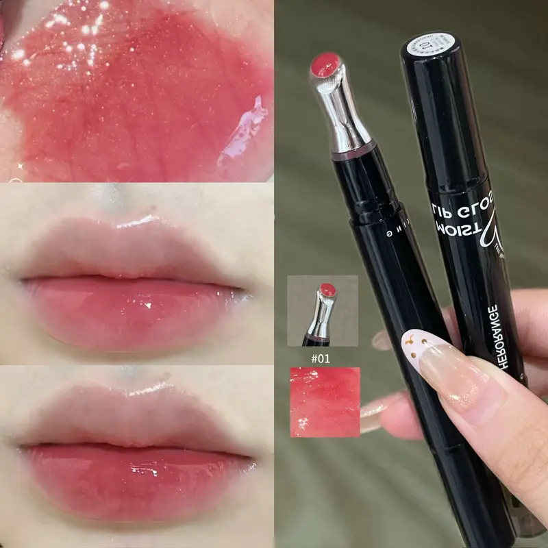 Brilho labial hidratante e brilhante, brilho de longa duração, cria lábios carnudos para o dia a dia — image 1