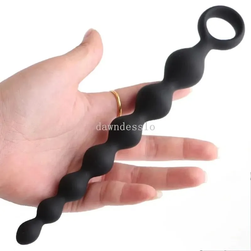20CM Silikon Manik Dubur Perangsang Prostat Palam Punggung Bola Palam Dubur 18+ Wanita Dewasa Lelaki Pasangan Menggoda Gay Erotik SM Mainan Seks — image 2