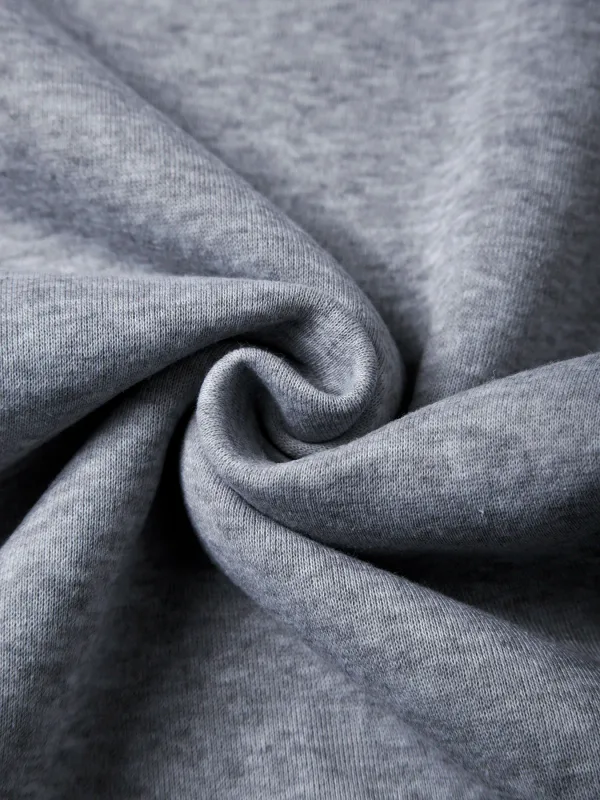 Jersey de cuello redondo para hombre, sudaderas grandes de Color sólido, camisetas para correr al aire libre para primavera y otoño, sudaderas con capucha informales para hombre, ropa de calle — image 18