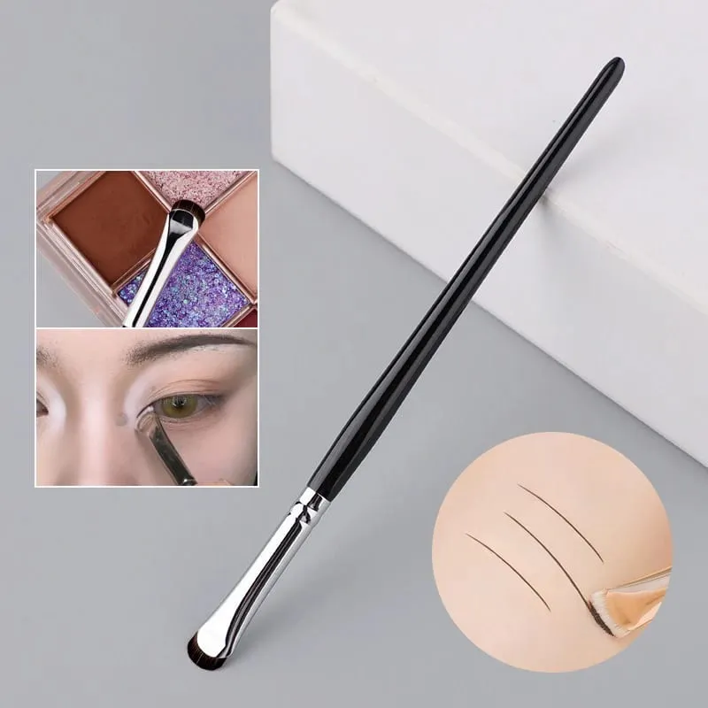 1/2PC Crescent Eyeliner Makeup Børster Øjenmakeupværktøj Præcisions blød øjenskyggebørste Buet tynde kosmetiske værktøj til små øjne