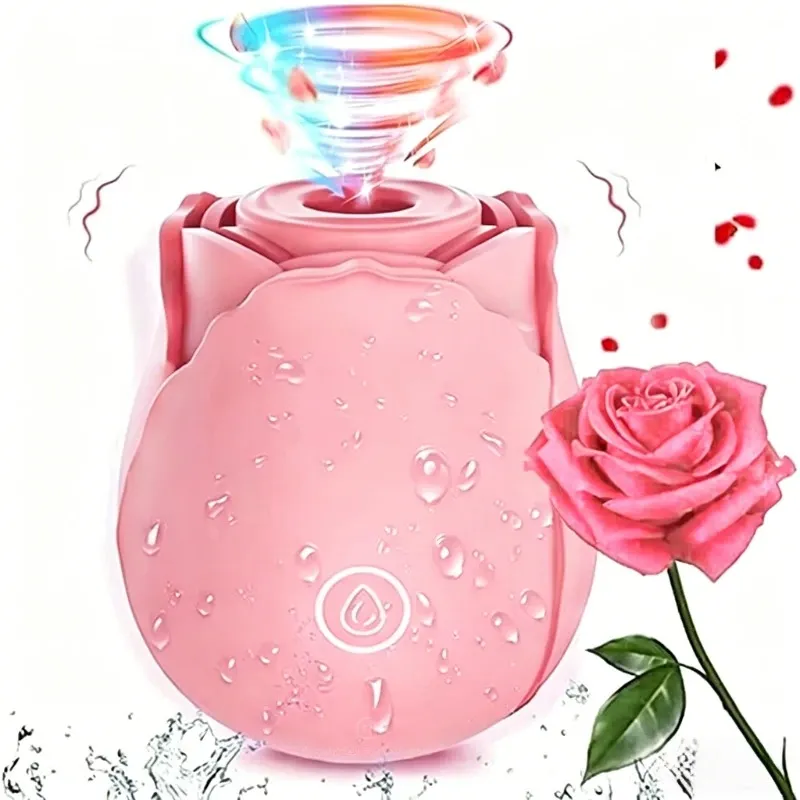 Leistungsstarke Klitoris Saugen Dildo Vibrator Weibliche Rose Klitoris Nippel Stimulator G-punkt Vagina Massager Erwachsene Sex Spielzeug für Frauen — image 6