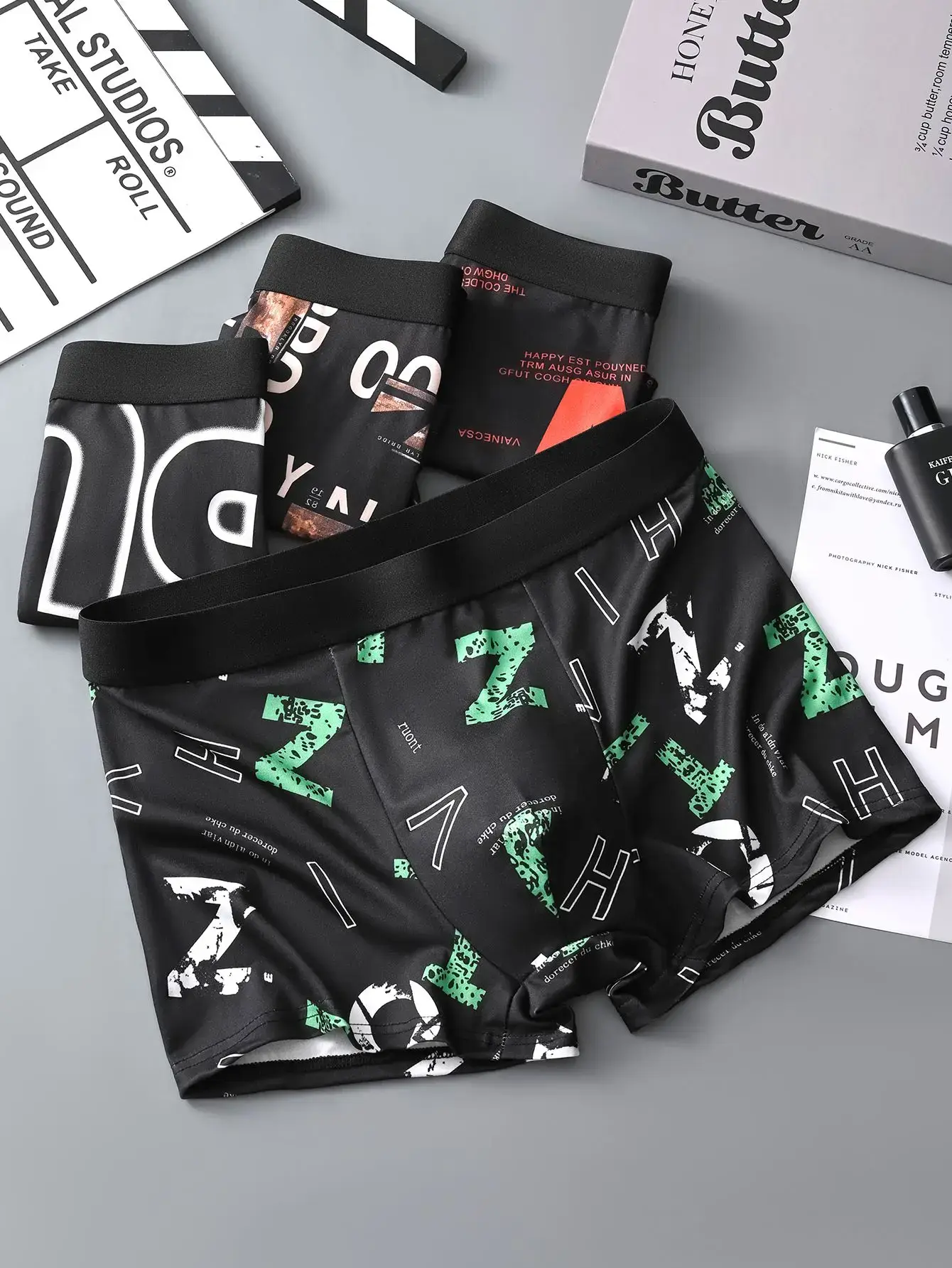 4PCS Men's Underwear soft comfortable breathable skin-friendly high-quality underwear trendy simple sports casual boxer briefs — image 9