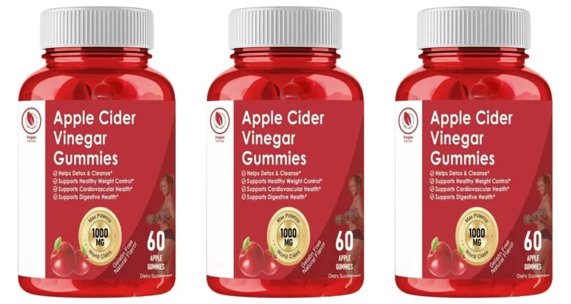 Apple Cider Vinegar Gummies Support Metabolism Digestive Health with Vitamin B12 & Folate – 60 Gummies — image 8